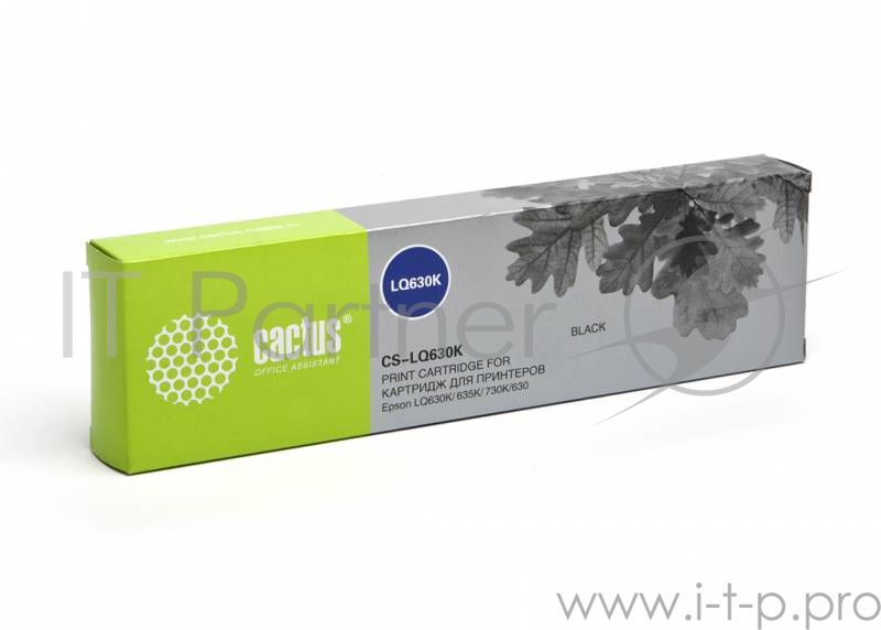 Расходные материалы CACTUS C13S015307BA Картридж матричный (CS-LQ630) для Epson LQ630K/635K/730K, ресурс 1 600 000 зн, black