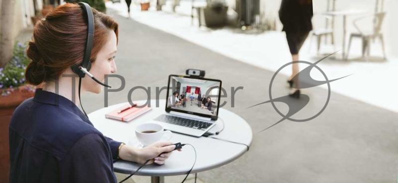 Гарнитура Logitech H820e Wireless Headset Dual, беспроводная, с регулятором громкости (USB)