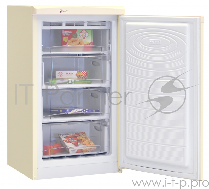 Морозильник бежевый NORDFROST DF 161 EAP Общий объем 256 л, Класс энергопотребления А+, цвет бежевый