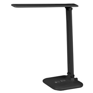 Настольные светильники ЭРА Б0031613 Настольный светодиодный светильник NLED-462-10W-BK черный {складной, 3 ступенчатый диммер яркости, цвет. темп. 3000К}