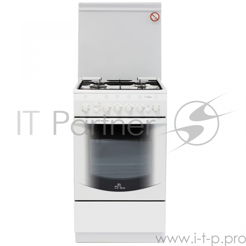 Плита Газовая De Luxe 5040.31г ЧР белый
