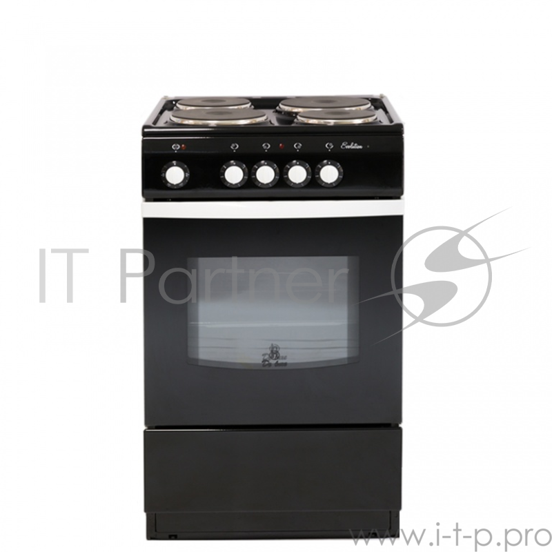 Плита Электрическая De Luxe 5004.12э черный 50x50x85