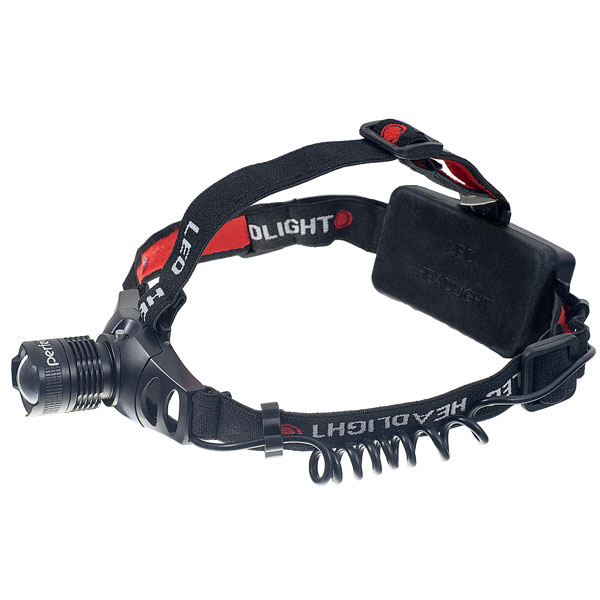 Фонари Perfeo Светодиодный налобный фонарь LT-023-A, 120LM, аккумулятор 18650+3*AAA, Zoom, 3 режима