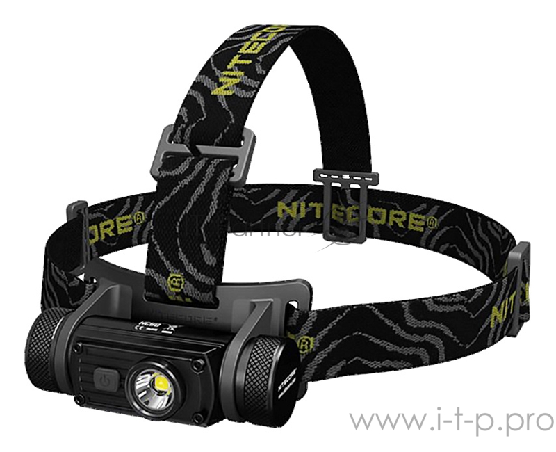 Фонарь налобный Nitecore HC60W черный лам.:светодиод. 18650x1 (16295)