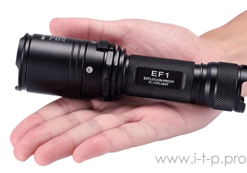 Фонарь ручной Nitecore EF1 черный лам.:светодиод. 18650/CR123x1 (13545)