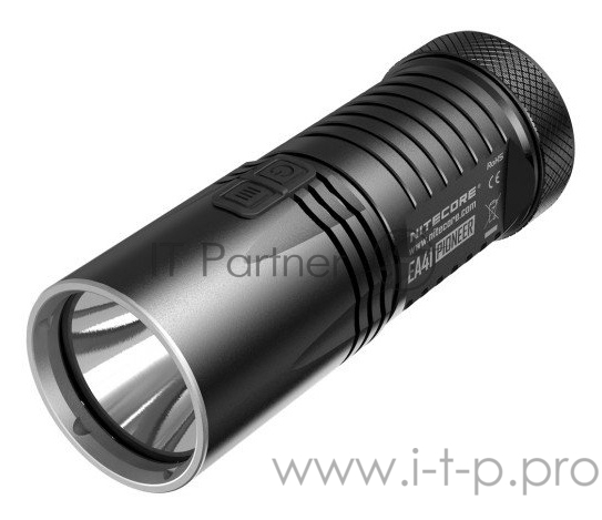 Фонарь ручной Nitecore EA41 черный лам.:светодиод. AAx4 (11796)