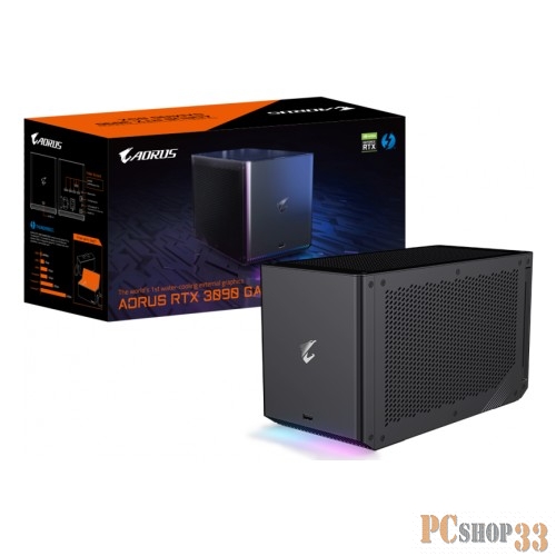 Видеокарта Gigabyte PCI-E 4.0 GV-N3090IXEB-24GD NVIDIA GeForce RTX 3090 24576Mb 384 GDDR6X 1695/19500/HDMIx3/DPx2/HDCP Ret