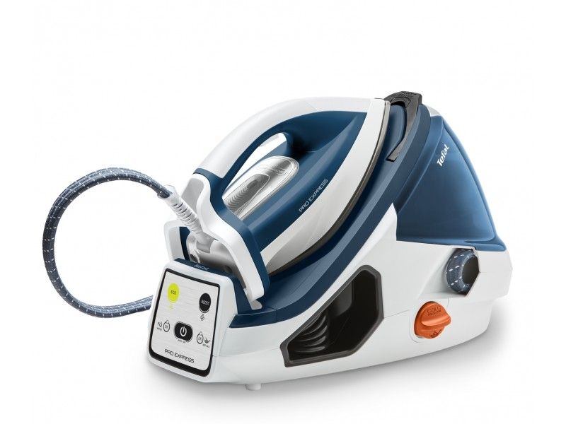 Паровая станция Tefal GV7830E0 2400Вт белый/синий