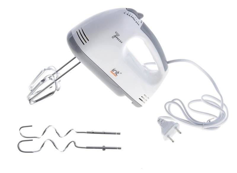 Миксер ручной IRIT IR-5004 150 Вт. белый/серый