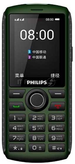 Мобильный телефон Philips E218 Xenium 32Mb зеленый моноблок 2Sim 2.4 240x320 0.3Mpix GSM900/1800 MP3 FM microSD