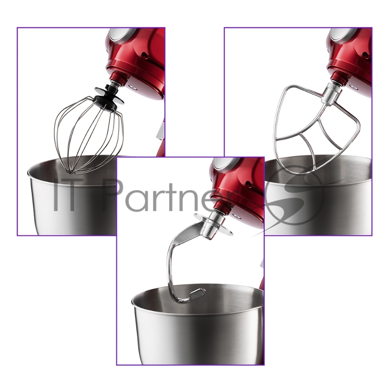 Миксер планетарный Kitfort КТ-1398-1 красный