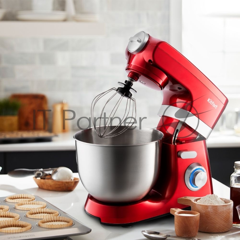 Миксер планетарный Kitfort КТ-1398-1 красный