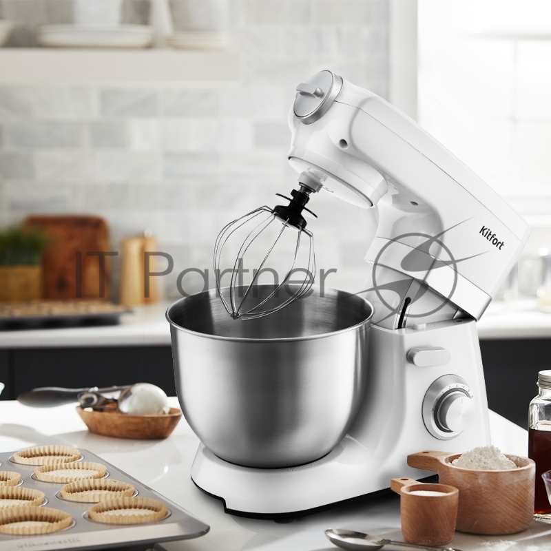 Миксер планетарный Kitfort КТ-1398-2 белый