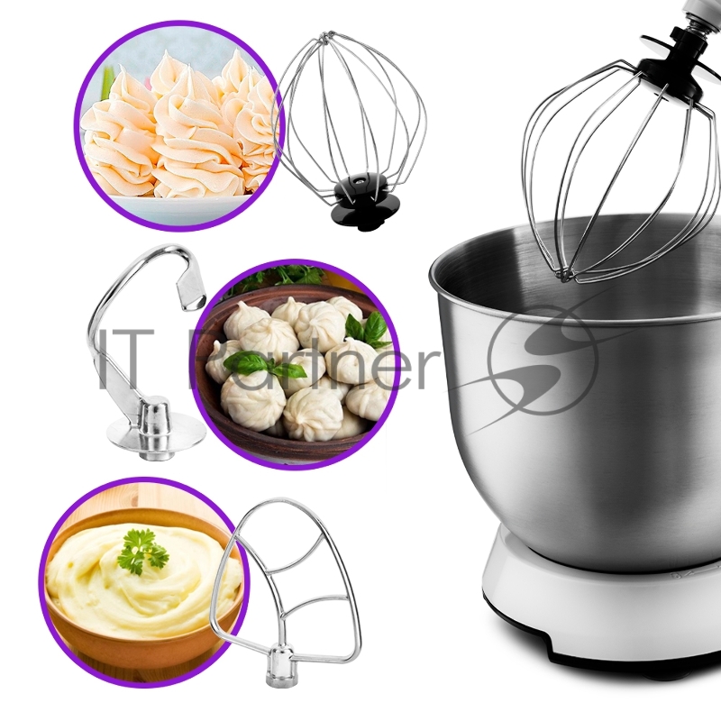 Миксер планетарный Kitfort КТ-1398-2 белый