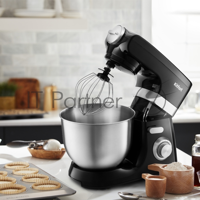 Миксер планетарный Kitfort КТ-1398-3 черный