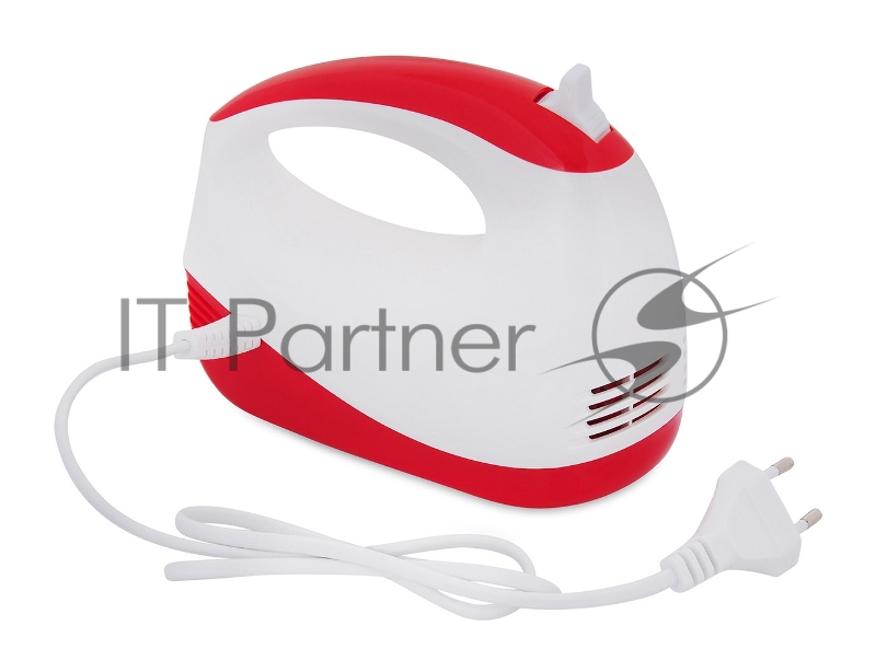 Миксер ручной Starwind SHM-251 250Вт белый/коралловый