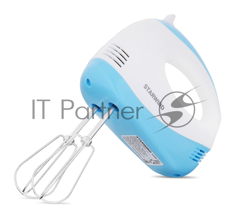 Миксер ручной Starwind SHM-261 250Вт белый/голубой