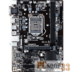 Материнская плата Gigabyte GA-H110M-HD2 RTL {Socket 1151, iH110, 2*DDR4, PCI-E, SATA 6Gb/s, 8ch, GLAN, USB3.0, D-SUB + DVI-D + HDMI, mATX}