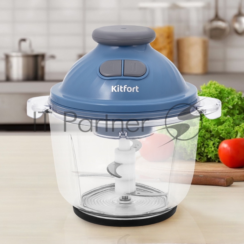 Измельчитель электрический Kitfort КТ-3013 2л. 400Вт сиреневый
