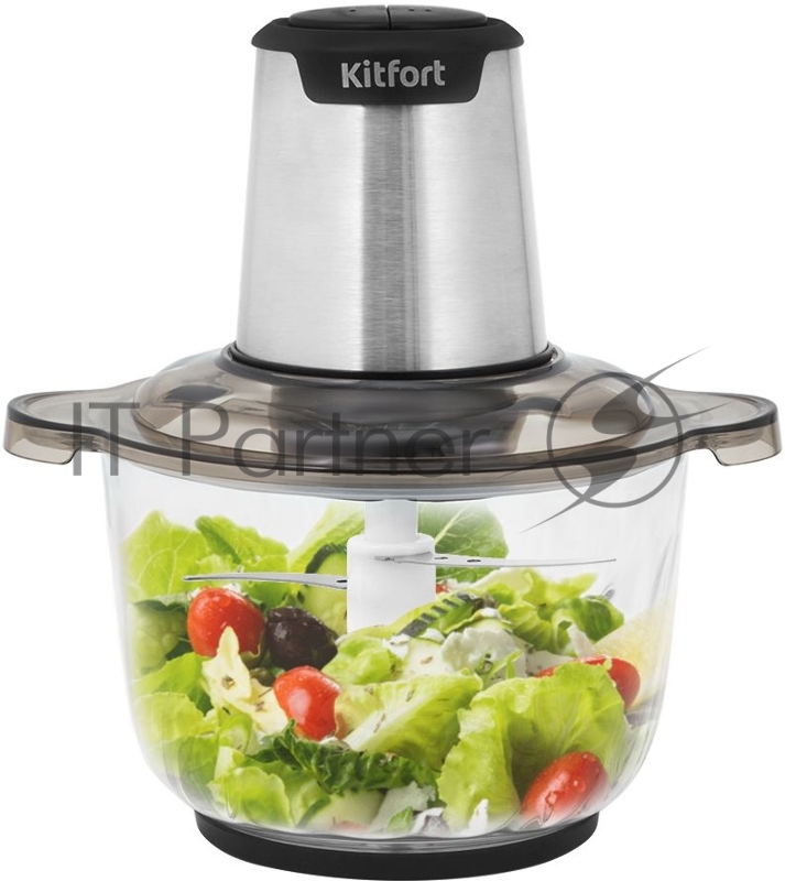 Измельчитель электрический Kitfort КТ-3012 2.5л. 400Вт серебристый