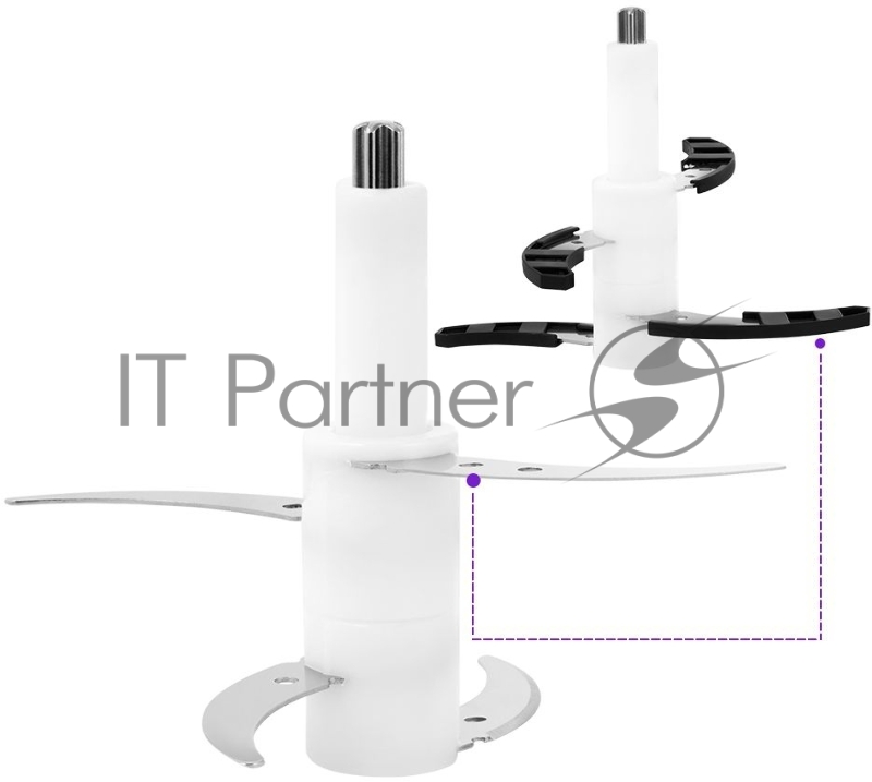 Измельчитель электрический Kitfort КТ-3012 2.5л. 400Вт серебристый