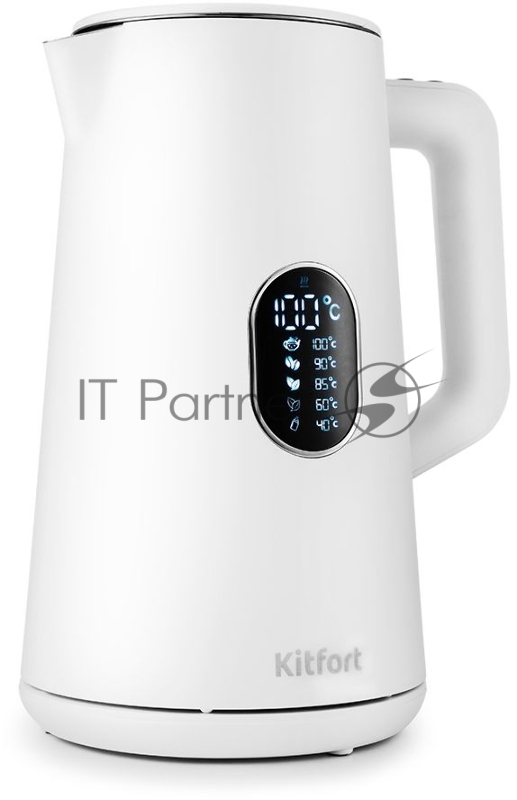 Чайник электрический Kitfort KT-6115-1 1.5л. 1800Вт белый (корпус: пластик)