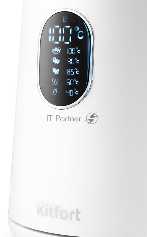 Чайник электрический Kitfort KT-6115-1 1.5л. 1800Вт белый (корпус: пластик)