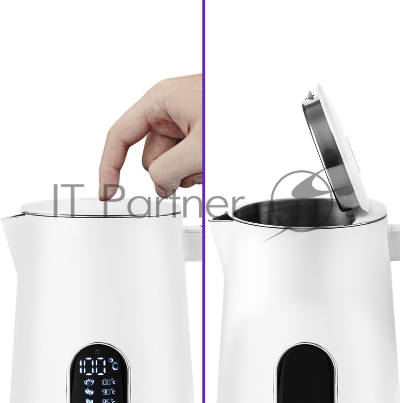 Чайник электрический Kitfort KT-6115-1 1.5л. 1800Вт белый (корпус: пластик)