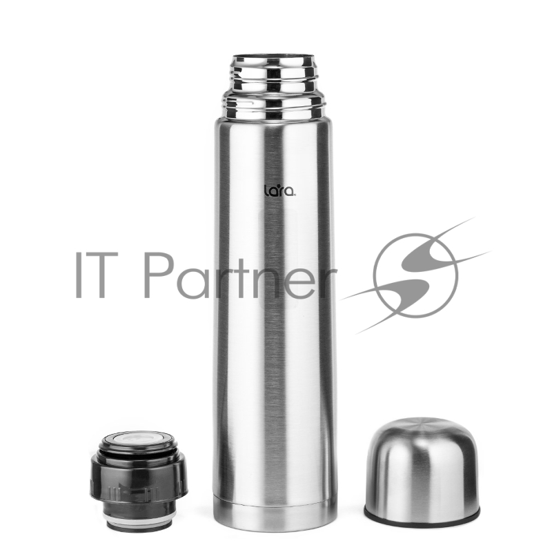 LR04-10 термос LARA (сталь) - 750 мл, КЛАПАН, двойные стенки, крышка-чашка