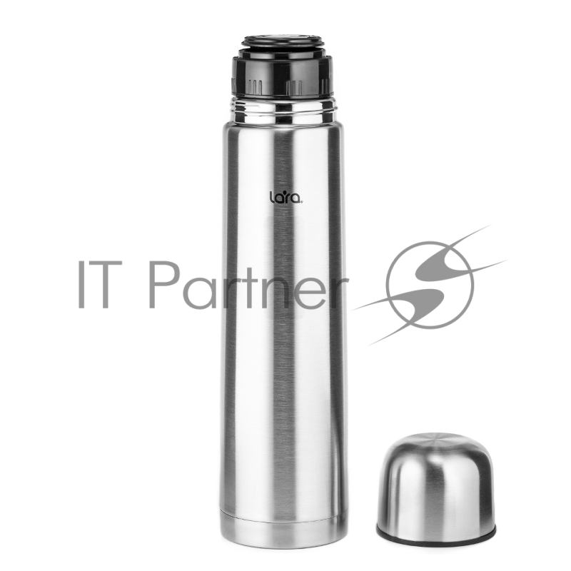 LR04-10 термос LARA (сталь) - 750 мл, КЛАПАН, двойные стенки, крышка-чашка