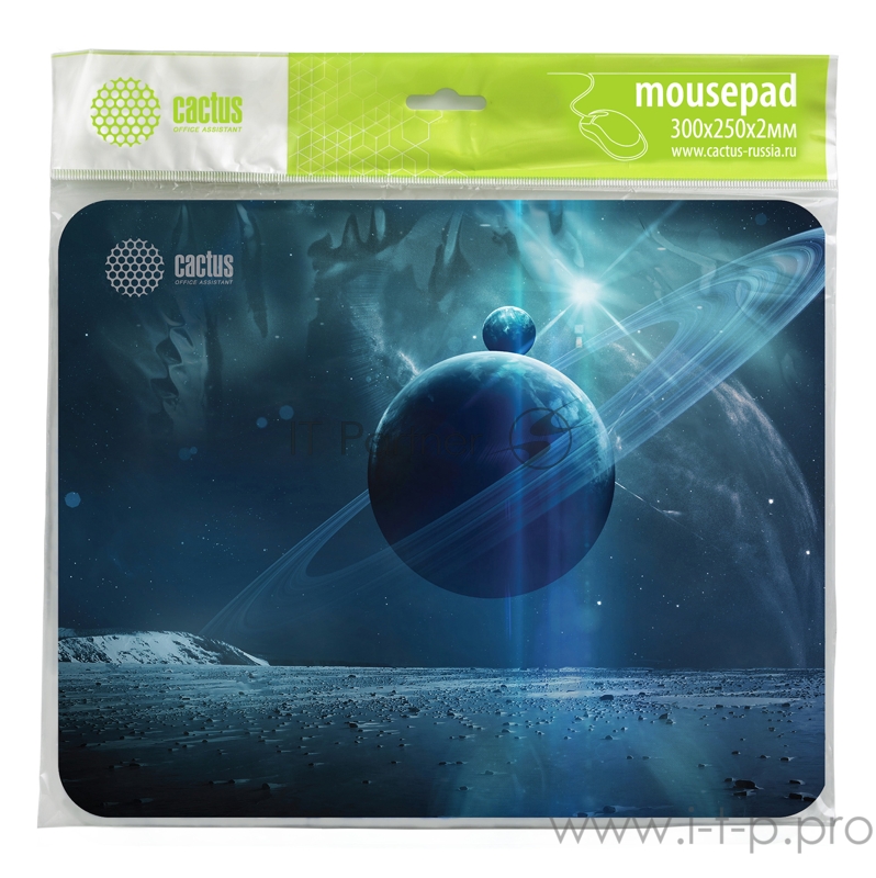 Коврик для мыши Cactus CS-MP-P03M Средний черный 300x250x2мм