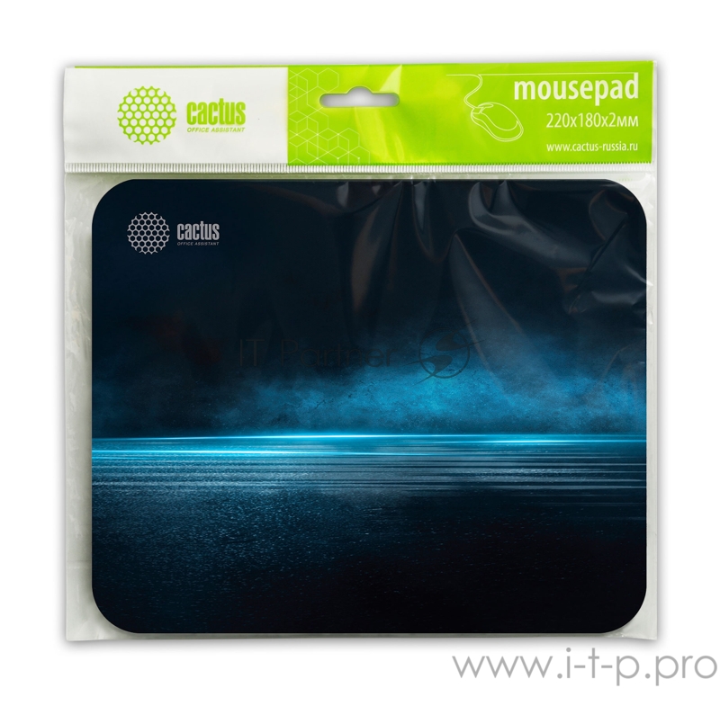 Коврик для мыши Cactus CS-MP-P03XS Микро черный 220x180x2мм