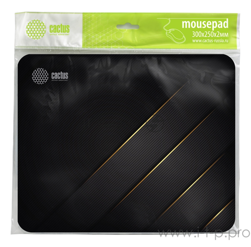 Коврик для мыши Cactus CS-MP-P04M Средний черный 300x250x2мм
