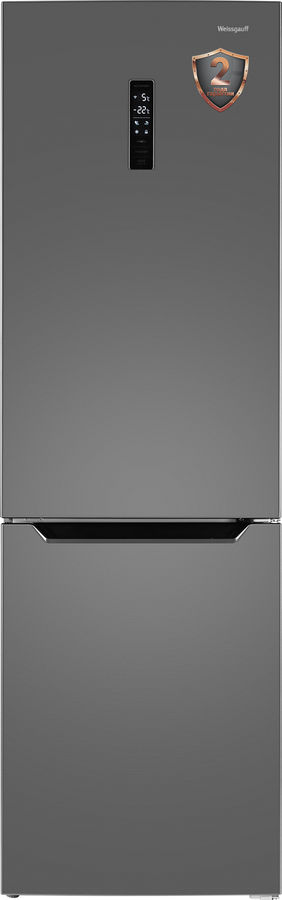 Холодильник Weissgauff WRK 2000 XNF нержавеющая сталь (двухкамерный)
