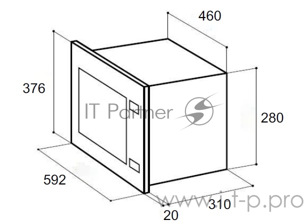 Микроволновая печь Lex BIMO 20.01 C 20л. 700Вт слоновая кость светлая (встраиваемая)