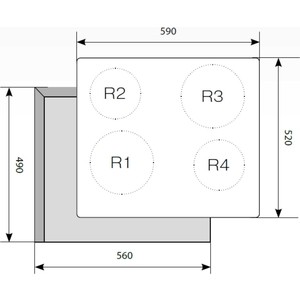 Варочная поверхность электрическая Lex EVH 640 черный