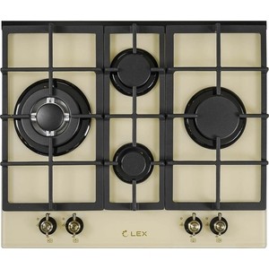 Газовая варочная поверхность Lex GVG 643 C IV слоновая кость
