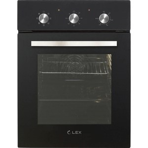 Духовой шкаф Электрический Lex EDM 4570 BL стекло черное