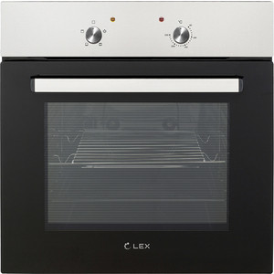 Духовой шкаф Электрический Lex EDM 040 IX нержавеющая сталь/черный