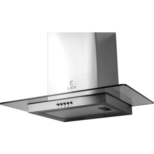 Вытяжка каминная Lex APOLLO N 600 нержавеющая сталь/стекло прозрачное