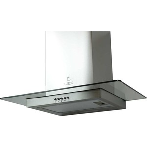 Вытяжка каминная Lex APOLLO N 600 нержавеющая сталь/стекло прозрачное