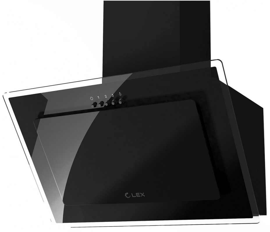 Вытяжка каминная Lex Mika G 600 черный управление: кнопочное (1 мотор)