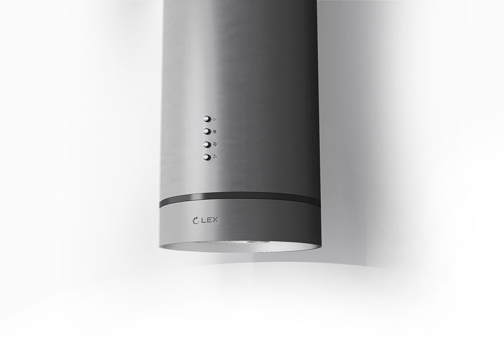 Вытяжка каминная Lex TUBO 350 нержавеющая сталь управление: кнопочное (1 мотор)
