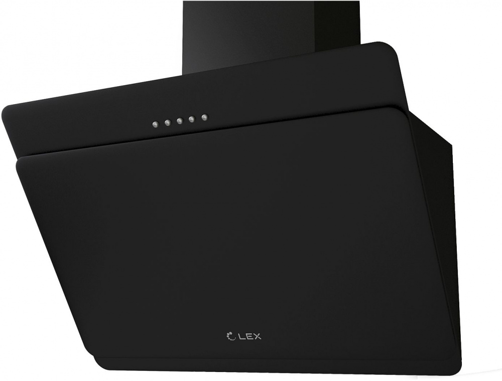 Вытяжка каминная Lex Luka 600 черный управление: кнопочное (1 мотор)