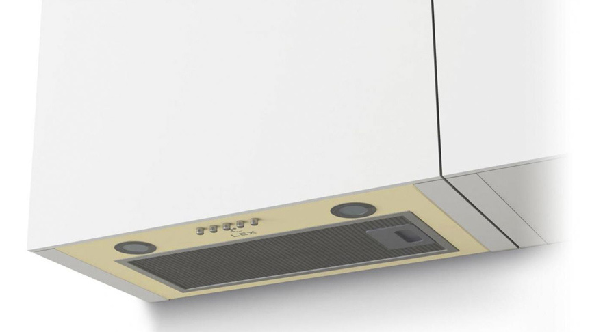 Вытяжка Lex GS Bloc P 600 слоновая кость управление: кнопочное (1 мотор)