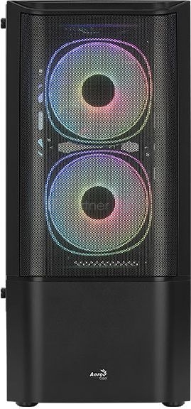 Корпус Aerocool Quantum Mesh-G-BK-v2 черный без БП ATX 3x120mm 2x140mm 1xUSB2.0 2xUSB3.0 audio bott PSU