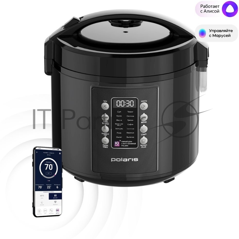 Мультиварка Polaris IQ Home PMC 0521 5л 750Вт черный
