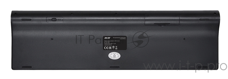 Клавиатура Acer OKR020 черный USB беспроводная slim Multimedia