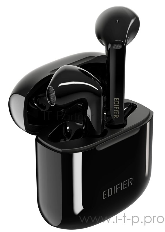 Гарнитура вкладыши Edifier TWS200 черный беспроводные bluetooth в ушной раковине