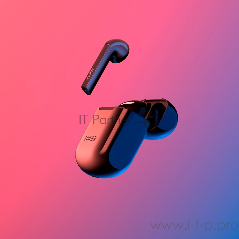 Гарнитура вкладыши Edifier TWS200 черный беспроводные bluetooth в ушной раковине